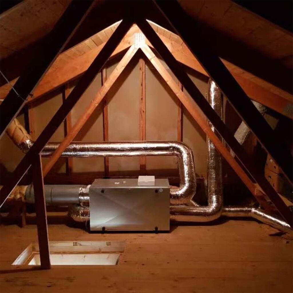FTX ventilation unit installed in