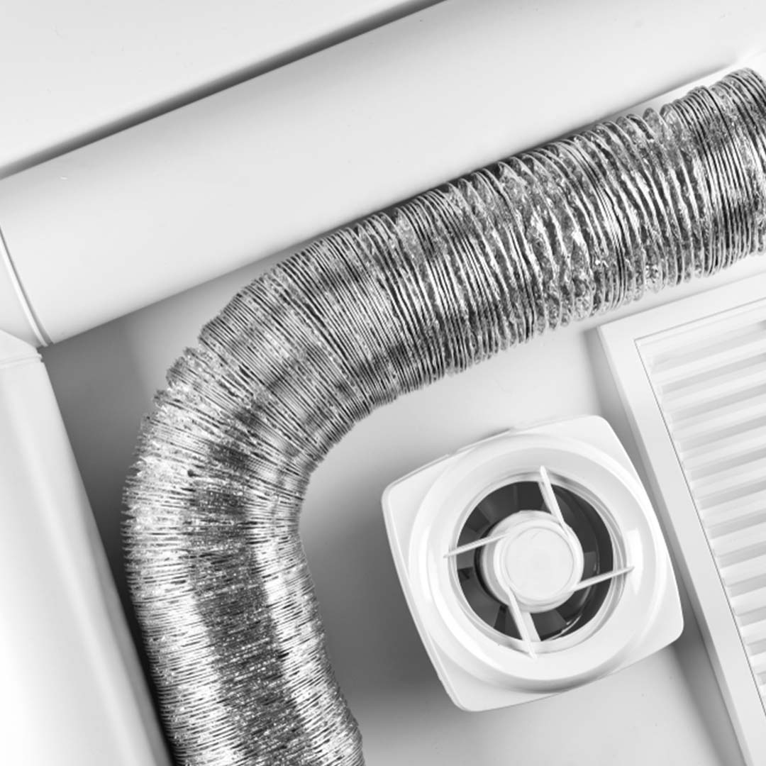 FTX ventilation unit with ducts home