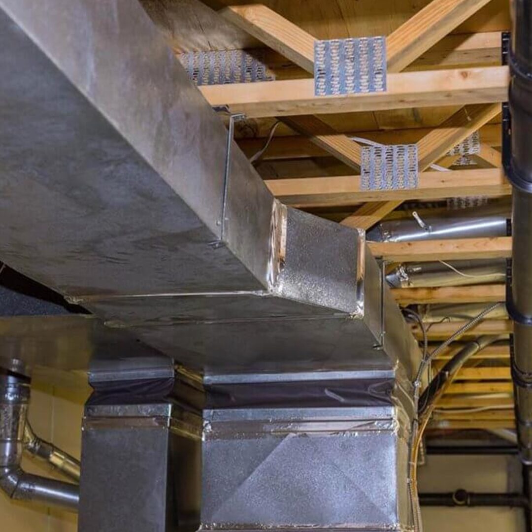 HVAC ventilation ducts ceiling