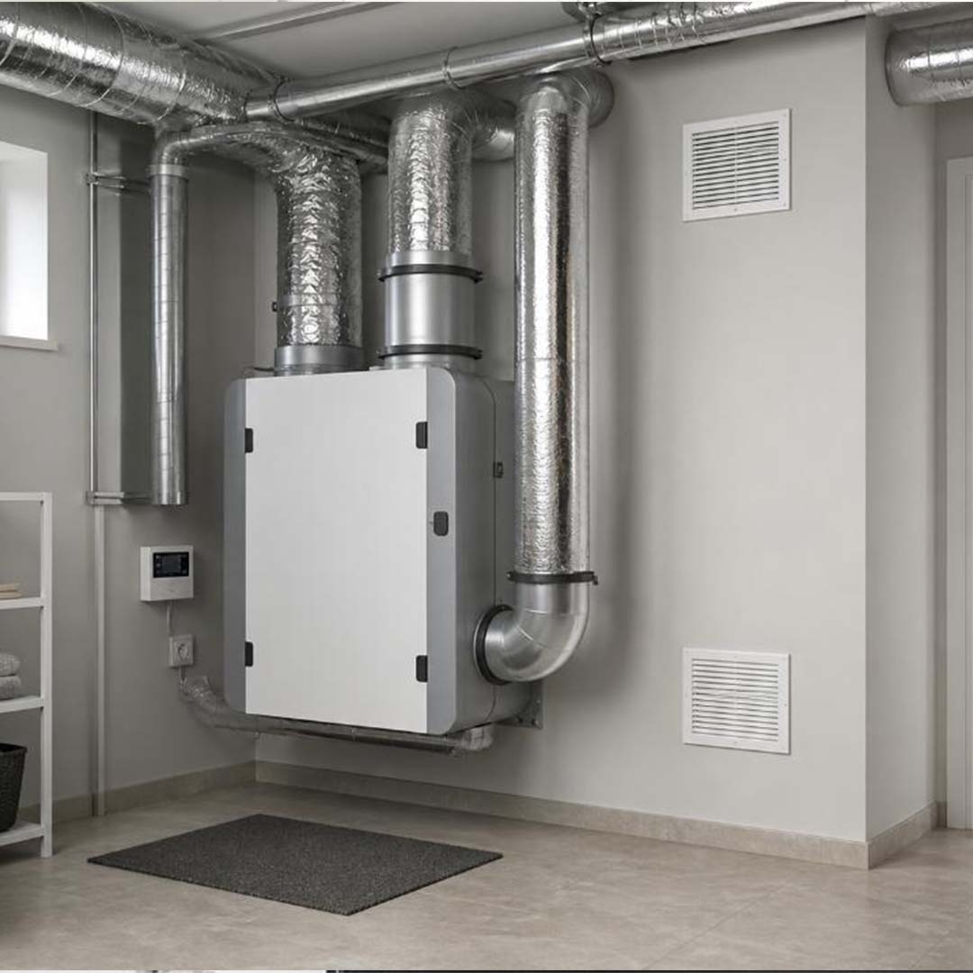 radon detector and home ventilation system
